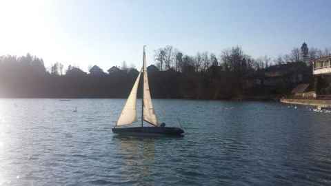 Jadranje z mini 12 po Zbiljskem jezeru