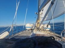 Pogled iz kokpita proti premcu