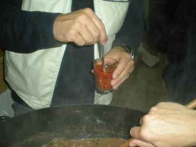 Paprika, zelo pazljivo smo jo dozirali