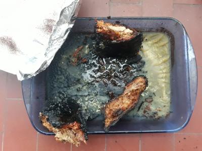 Neuspešna priprava svinjskih reber