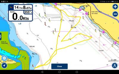 Šola jadranja v marcu in prepluta pot